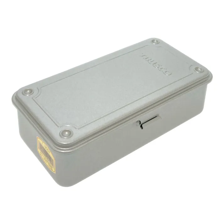 トランク型工具箱 シルバー T-190 間口20.3cm 奥行10.9cm 高さ5.6cm