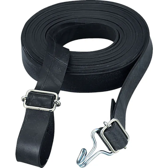 【CAINZ-DASH】トラスコ中山 ゴムロープ金具付き Wフックバックル付 20mmX2.5m 1本 GR-2025KW-1【別送品】