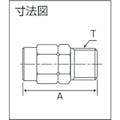 【CAINZ-DASH】トラスコ中山 ＳＵＳメイルコネクタ　適用チューブ径１０Ｘ８　ねじＲ１／４ TS10-02M【別送品】