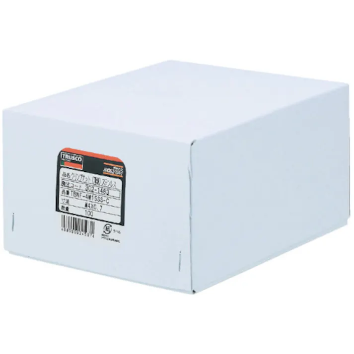 【CAINZ-DASH】トラスコ中山 クリンプナット平頭アルミ 板厚4.0 M6X1.0 (22個入) T-BN-6M40A【別送品】