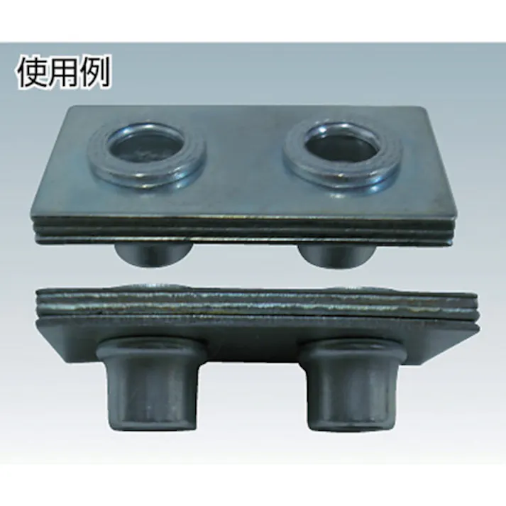 【CAINZ-DASH】トラスコ中山 クリンプナット薄頭スチール 板厚2.5 M6X1.0 1000個入 TBNF-6M25S-C【別送品】