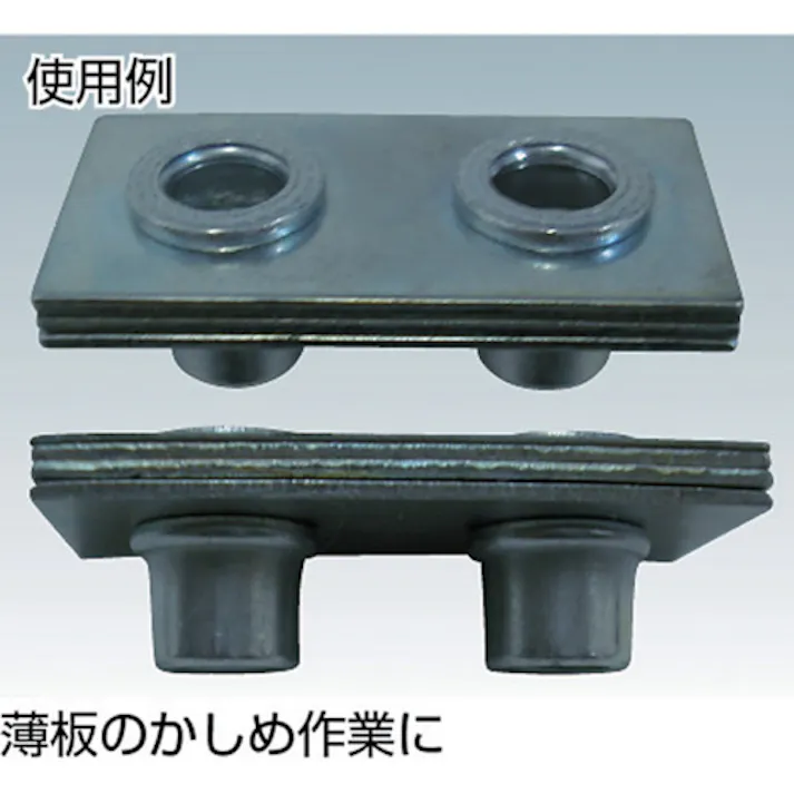 【CAINZ-DASH】トラスコ中山 クリンプナット薄頭ステンレス 板厚4.0 M8X1.25 100入 TBNF-8M40SS-C【別送品】