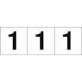 【CAINZ-DASH】トラスコ中山 数字ステッカ―　３０×３０　「１」　白地／黒文字　３枚入 TSN-30-1【別送品】