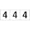 【CAINZ-DASH】トラスコ中山 数字ステッカー　３０×３０　「４」　白地／黒文字　３枚入 TSN-30-4【別送品】