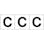【CAINZ-DASH】トラスコ中山 アルファベットステッカー　５０×５０　「Ｃ」　白地／黒文字　３枚入 TSN-50-C【別送品】