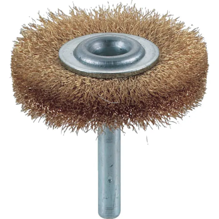 【CAINZ-DASH】トラスコ中山 軸付ホイールブラシ φ50X軸6 真鍮 線径0.15 TB-6224【別送品】