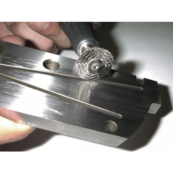 【CAINZ-DASH】トラスコ中山 平型ブラシ ステンレス 線0.1X外径Φ20X軸Φ3 203H-4【別送品】