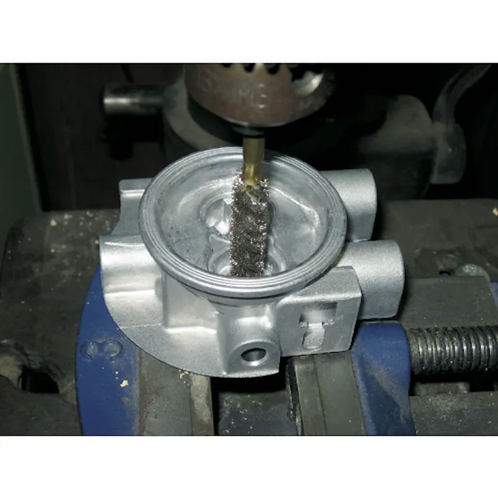 【CAINZ-DASH】トラスコ中山 ネジリブラシ 電動用 SUS 線0.15X外径Φ25X軸Φ6 TB-5715【別送品】