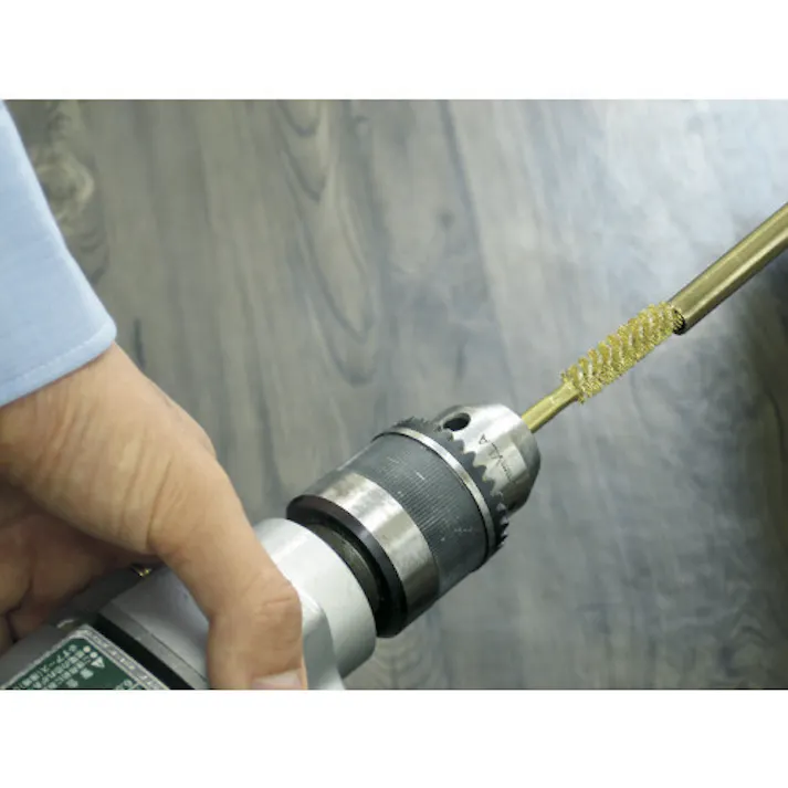 【CAINZ-DASH】トラスコ中山 ネジリブラシ 電動用 真鍮 線0.15X外径Φ16X軸Φ6 TB-5723【別送品】