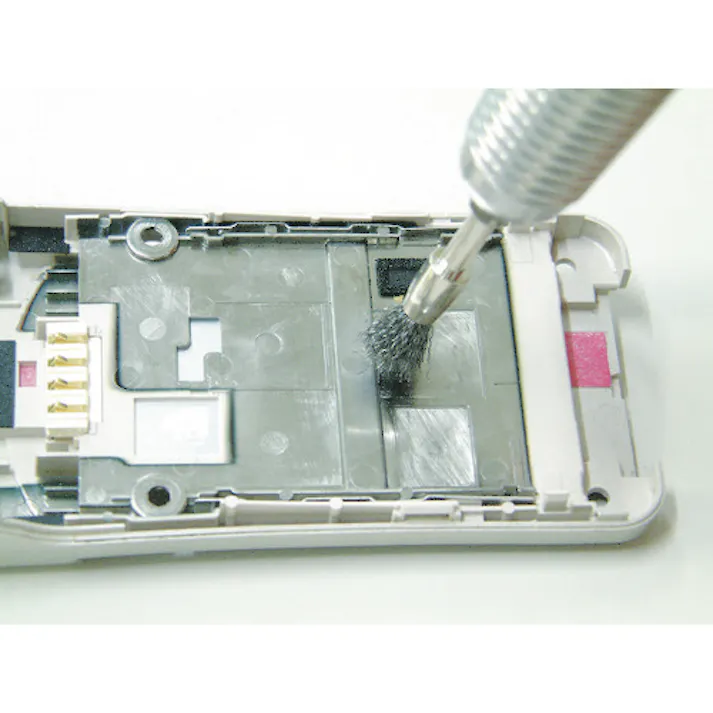 【CAINZ-DASH】トラスコ中山 エンド型ブラシ モノエイト 線0.15X筒径Φ5X軸Φ3 53E-11【別送品】