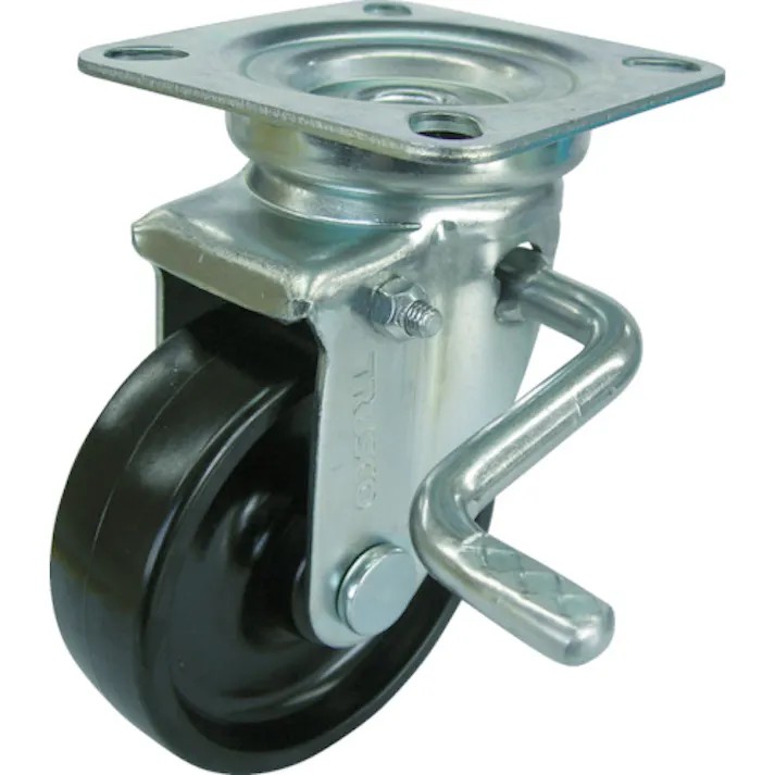 【CAINZ-DASH】トラスコ中山 耐熱性フェノールキャスター 自在ダブルストッパー付 Φ150 TYPBJB-150A【別送品】