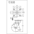 【CAINZ-DASH】トラスコ中山 導電性ゴムキャスター　自在ダブルストッパー付　Φ１３０ TYEJB-130A【別送品】