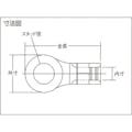 【CAINZ-DASH】トラスコ中山 裸圧着端子　丸形（３個入）　スタッド径Φ８．４　全長３１．４ｍｍ T-R22-8S【別送品】