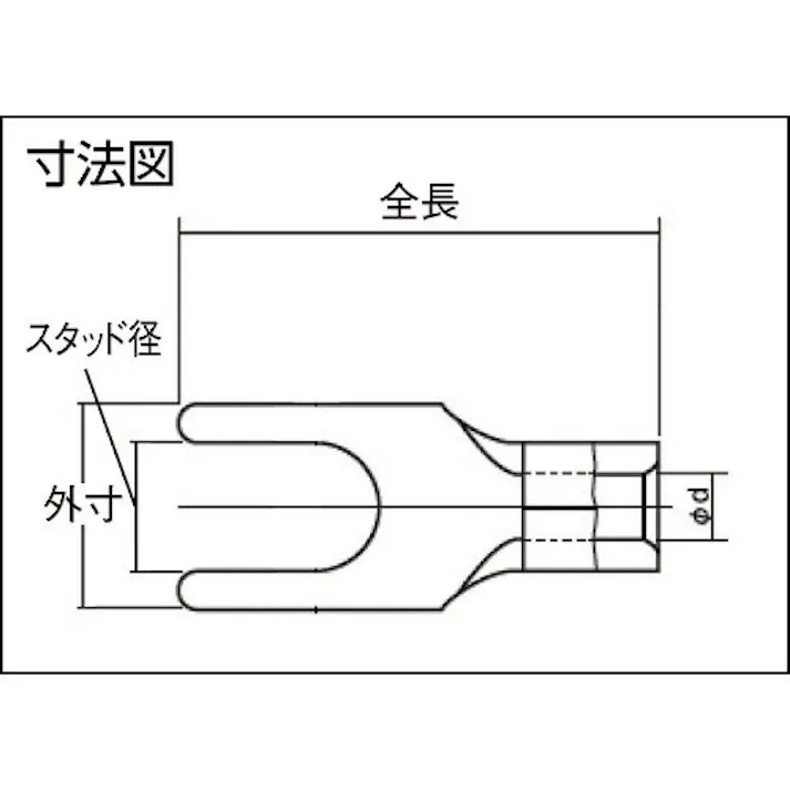 【CAINZ-DASH】トラスコ中山 裸圧着端子先開形φ3.7長さ15.0 (50個入) T-1.25Y-3.5【別送品】