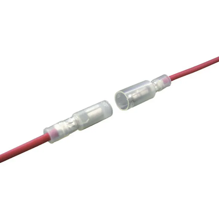 【CAINZ-DASH】トラスコ中山 絶縁被覆付差込形ピン端子φ5.1 オス (15個入) T-PC-2005M【別送品】