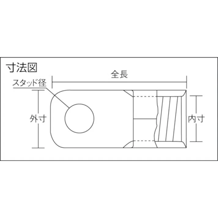【CAINZ-DASH】トラスコ中山 裸圧着端子CB型φ8.2長さ31.0 (3個入) T-CB22-8S【別送品】