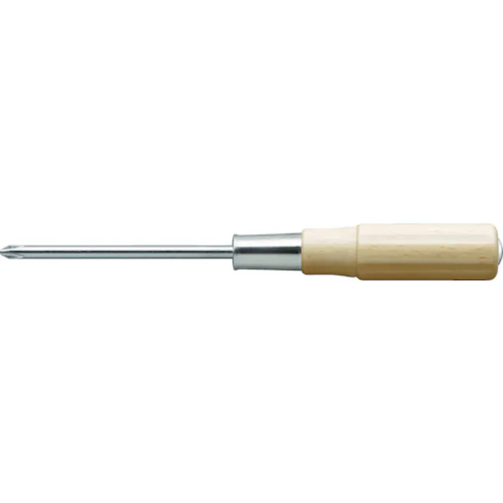 【CAINZ-DASH】トラスコ中山 木柄貫通ドライバー 刃先+1 75mm TWKD-1-75【別送品】
