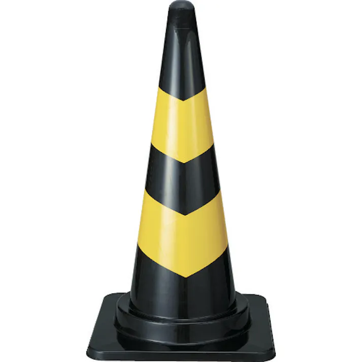 【CAINZ-DASH】トラスコ中山 トラコーン 幅380mmX高さ700mm ブラック/イエロー TCC-YB【別送品】