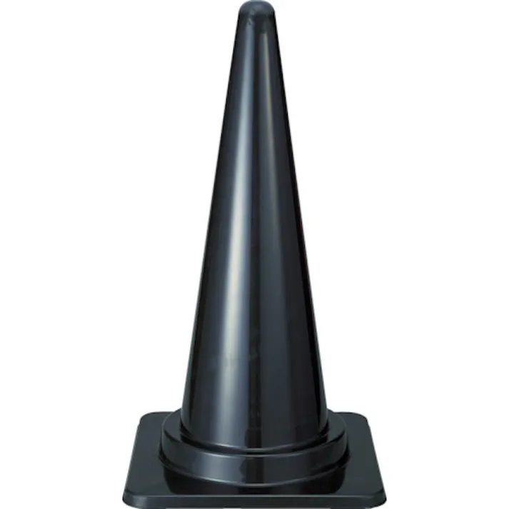 【CAINZ-DASH】トラスコ中山 安全コーン 幅380mmX高さ700mm ブラック TCC-BK【別送品】