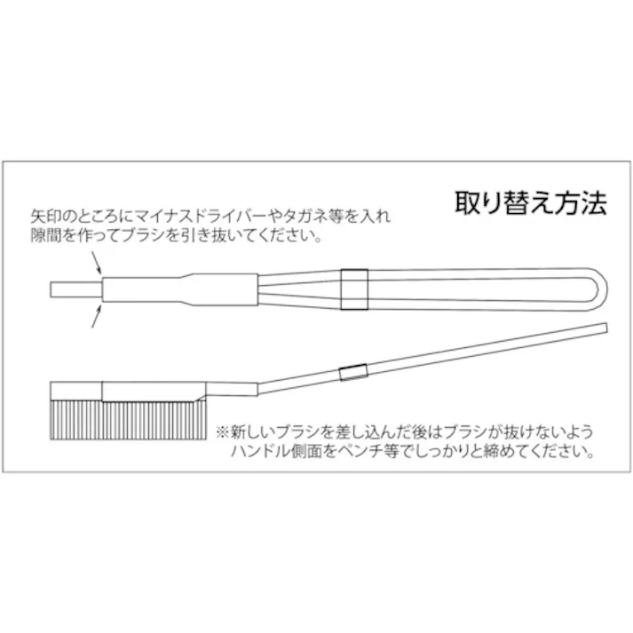 【CAINZ-DASH】トラスコ中山 チャンネルブラシ フラットI型 真鍮 TB-2314【別送品】