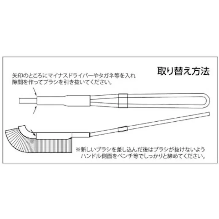 【CAINZ-DASH】トラスコ中山 チャンネルブラシ フラットJ 鋼線 TB-2320【別送品】