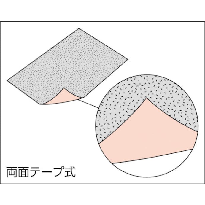 【CAINZ-DASH】トラスコ中山 ダイヤ角シート　両面テープ仕様　１ｍｍ電着＃１００ TDKS-1-100【別送品】