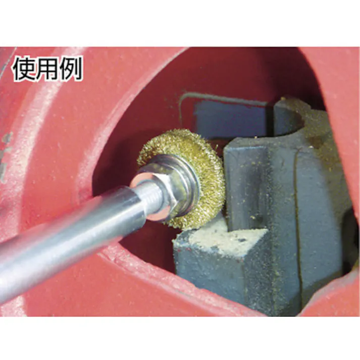 【CAINZ-DASH】トラスコ中山 ホイルブラシ 38X10mm穴 真鍮線 線径0.15 TB-6314【別送品】