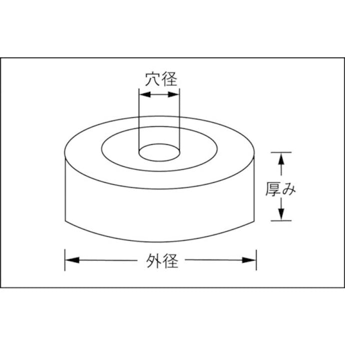 【CAINZ-DASH】トラスコ中山 ホイルブラシ　５０Ｘ１０ｍｍ穴　真鍮線　線径０．１５ TB-6324【別送品】