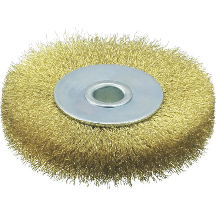 【CAINZ-DASH】トラスコ中山 ホイルブラシ 75X10mm穴 真鍮線 線径0.15 TB-6344【別送品】