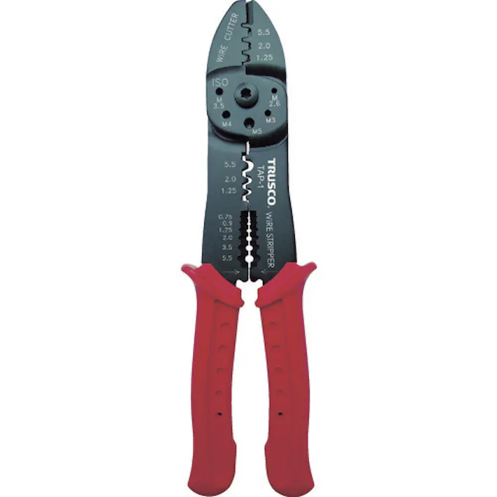 【CAINZ-DASH】トラスコ中山 圧着ペンチ裸端子用/接続端子用/P.B形スリーブ用 TAP-1【別送品】