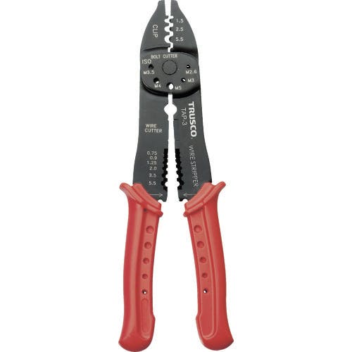 トラスコ中山 圧着ペンチ裸端子用/P.B形スリーブ用 TAP-3 手動圧着工具(圧着工具) トラスコ中山 圧着ペンチ裸端子用/P.B形スリーブ用 TAP-3 手動圧着工具(圧着工具)