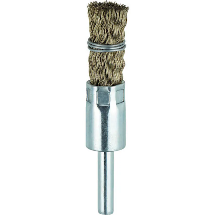 【CAINZ-DASH】トラスコ中山 筒型ブラシΦ15X軸6 真鍮メッキ0.25 くくりタイプ TEB-15G【別送品】