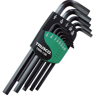 【CAINZ-DASH】トラスコ中山 六角棒レンチセット 13本組(インチタイプ) TRRI-13S【別送品】