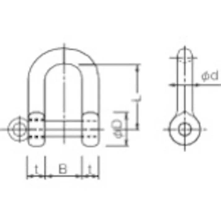 【CAINZ-DASH】トラスコ中山 ネジシャックル スチール製 12mm TSC-012【別送品】