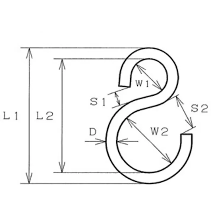 【CAINZ-DASH】トラスコ中山 Sカン ステンレス製 5.0mm 5個入 TSC-5【別送品】