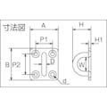 【CAINZ-DASH】トラスコ中山 アイプレート　ステンレス製　６ｍｍ　１個入 TIP-6【別送品】