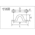 【CAINZ-DASH】トラスコ中山 ステンレスアイストラップ８ｍｍ　（２個入） TIS-8【別送品】