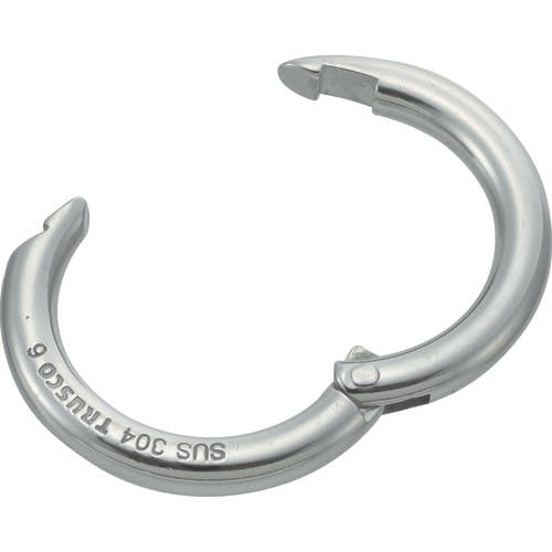 トラスコ中山 チェーンキャッチ ステンレス製 線径Φ6×長さ30mm (2個入) TCK-6 リング トラスコ中山 チェーンキャッチ ステンレス製 線径Φ6×長さ30mm (2個入) TCK-6 リング