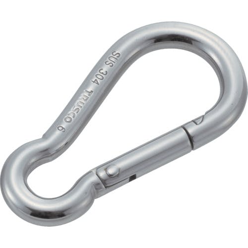 トラスコ中山 ステンレススナップフック B型 線径Φ12×開口21mm (1個) TSF-12B フック(荷役金具) トラスコ中山 ステンレススナップフック B型 線径Φ12×開口21mm (1個) TSF-12B フック(荷役金具)