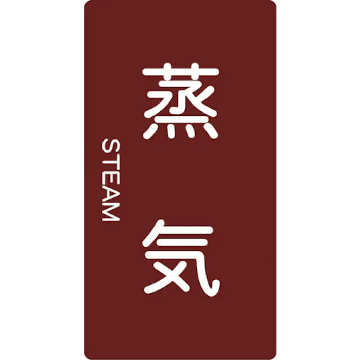 【CAINZ-DASH】トラスコ中山 配管用ステッカー 蒸気 縦 極小 5枚入 TPS-STT-SS【別送品】