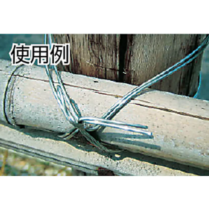 【CAINZ-DASH】トラスコ中山 スチール針金 #8 線径4.0mm 1kg 溶融亜鉛メッキ TYW-40【別送品】