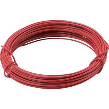 【CAINZ-DASH】トラスコ中山 カラー針金　小巻タイプ　赤　１８番手　線径１．２ｍｍ×１０ｍ TCWS-12R【別送品】