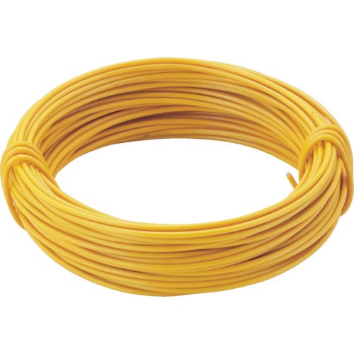 【CAINZ-DASH】トラスコ中山 カラー針金　小巻タイプ　黄　１８番手　線径１．２ｍｍ×１０ｍ TCWS-12Y【別送品】