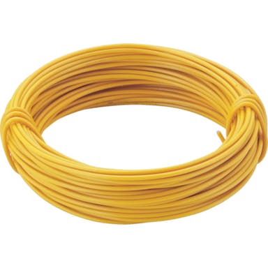 【CAINZ-DASH】トラスコ中山 カラー針金　小巻タイプ　黄　１８番手　線径１．２ｍｍ×１０ｍ TCWS-12Y【別送品】