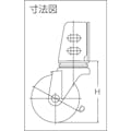 【CAINZ-DASH】トラスコ中山 アングル式ナイロンキャスター　自在　Φ１００ TYSA-100N【別送品】