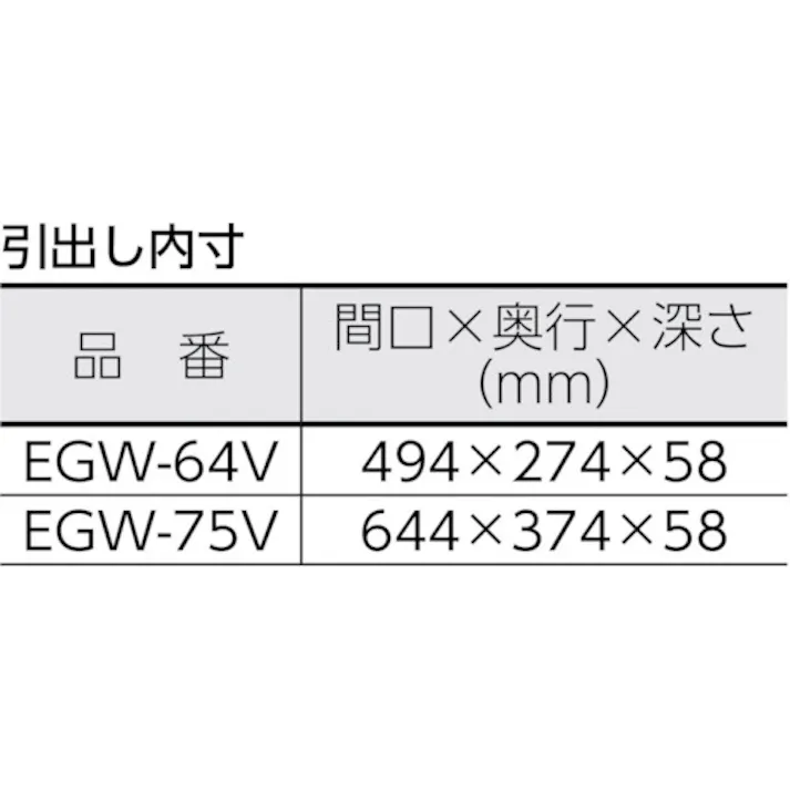 【CAINZ-DASH】トラスコ中山 ツールワゴン イーグル バーディワゴン用引出1段 600X400 ホワイト EGW-64V-W【別送品】