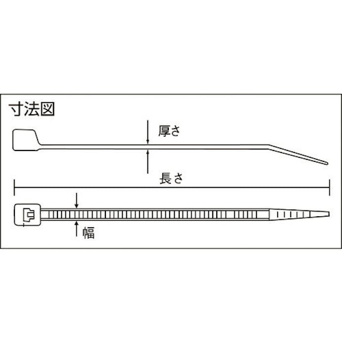 【CAINZ-DASH】トラスコ中山 ケーブルタイ幅４．８ｍｍ×４３２ｍｍ最大結束φ１２５標準型１００本 TRCV-432M【別送品】