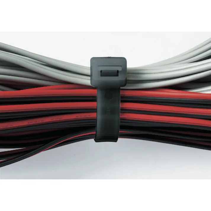 【CAINZ-DASH】トラスコ中山 ケーブルタイ幅1.6mm×71mm最大結束φ11耐候性 100本入 TRCV-0704SW【別送品】