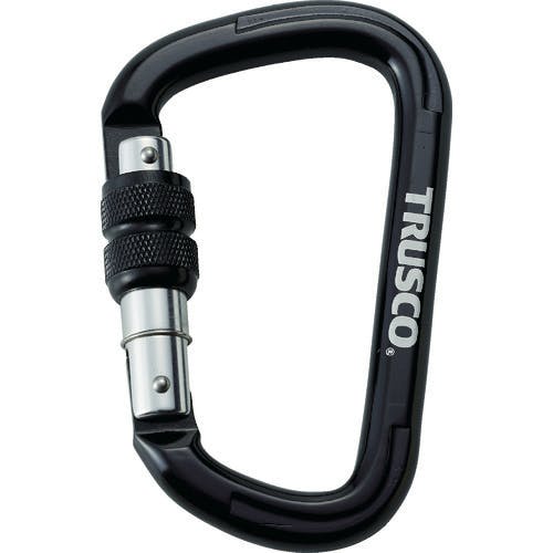 トラスコ中山 ネジロック付カラビナ 線径10.5 110 ブラック TKNNL1111BK カラビナ トラスコ中山 ネジロック付カラビナ 線径10.5 110 ブラック TKNNL1111BK カラビナ