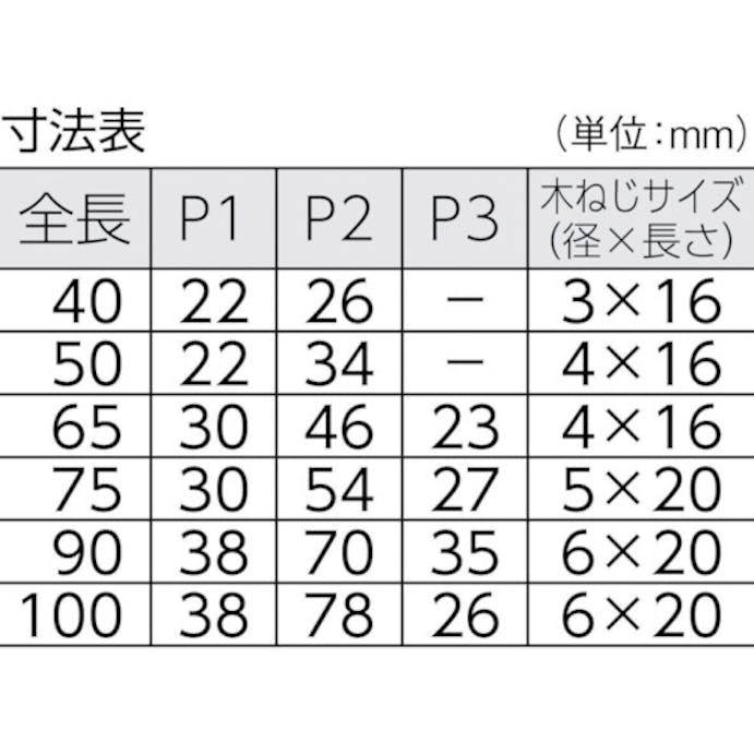 【CAINZ-DASH】トラスコ中山 ステンレス平型蝶番　全長７５ｍｍ　（１個＝１袋） TLS-75B【別送品】